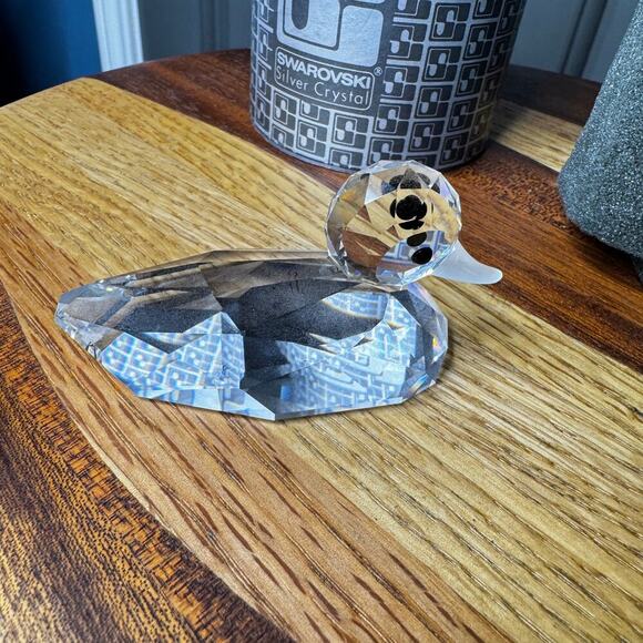 Swarovski Silver Crystal Duck 7653 NR 75 Box Figurine Mini Silver Beak Vintage - Picture 5 of 9